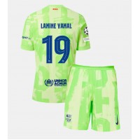 Camiseta Barcelona Lamine Yamal #19 Tercera Equipación Replica 2024-25 para niños mangas cortas (+ Pantalones cortos)